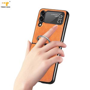 New Arrival Luxury PU Leather Mobile Phone Case <strong>Handy</strong> Key Ring <strong>Holder</strong> for Samsung Z Flip 3 2026 Handbag Cover Accessory - Product Image 5