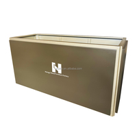 Jardinière rectangulaire en acier inoxydable avec revêtement en poudre durable, personnalisée pour restaurant, balcon extérieur, jardin, pots de fleurs