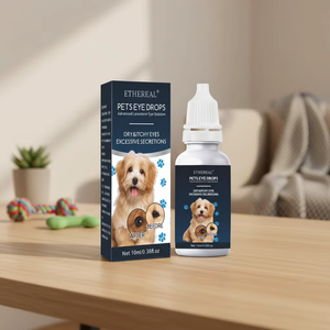 Gocce Oculari per Rimuovere le Macchie Lacrimali per Cani e Gatti, Non Tossiche, Alleviano il <span class=keywords><strong>Prurito</strong></span> Oculare, Pulizia Delicata e Lenitiva, Prodotte in Cina - Product Image 2