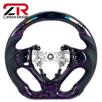 Accessoires intérieurs pour Honda Civic 9e génération LXR Si, cuir véritable, fibre de carbone forgée personnalisée, volant sport LED RPM