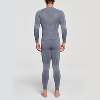 Ensemble de sous-vêtements de sport pour femmes en polyester polaire thermique, collants de compression, sous-vêtements de ski, ensemble de survêtement pour la course à pied, sous-vêtements d'hiver