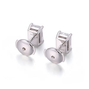 1ct 2ct 4ct Boucles <span class=keywords><strong>d</strong></span>'oreilles en <span class=keywords><strong>diamant</strong></span> de laboratoire de certification IGI Real Solid10K 14K 18k White Gold Earring Set Radiant Cut Lab Diamond Earring - Product Image 3