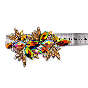 بقع تزين مصنوعة يدويًا بحجر الراين تُثبت بالحر بالحر ، أحجار راتنجية لامعة ، جوهرة تشذيب للكرنفال ، زي تصنعه بنفسك ، راتنج لامع بحديد - Product Image 4