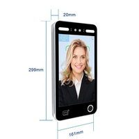 Control de Acceso Biométrico con Reconocimiento Facial, Visión Nocturna, Reinicio, Código QR, Huella Dactilar, Registro de Asistencia, WiFi, USB, Pantalla IPS HD de 10.1 Pulgadas