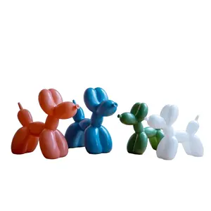 2024 Hot sale INS New Cartoon Balloon Dog Modern Simple Multi-color Resin Balloon Dog for party/holiday/everyday