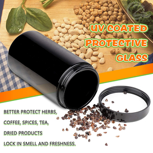<span class=keywords><strong>Prix</strong></span> usine <span class=keywords><strong>Verre</strong></span> UV 500ml Pots anti-odeur Accessoires pour fumeurs en gros Pots de conteneur de stockage de cachette - Product Image 3