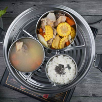 Lot de 5 boîtes de conservation alimentaire en acier inoxydable non poli de haute qualité, vente en gros, directement de l'usine