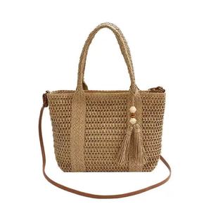 Nuevo Bolso de Mano para <span class=keywords><strong>Mujer</strong></span>, Bolso Tejido Cruzado al Hombro, de Gran Capacidad, Estilo Playa - Product Image 2