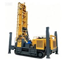 Machine de forage de puits d'eau portable, profondeur 200 m, avec mât pliable et option montée sur camion pour l'accès à l'eau dans les villages isolés