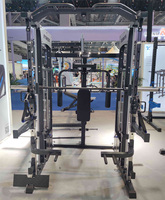 Máquina Smith Multifuncional Comercial para Gimnasio, con Cable, Entrenador Funcional, Jaula de Sentadillas y Power Rack Todo en Uno