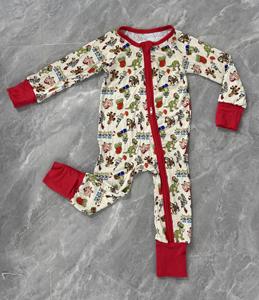 ベビーバンブーパジャマカスタムベビー服カスタム竹ベビージッパーカスタマイズ子供服竹ジッピー - Product Image 5