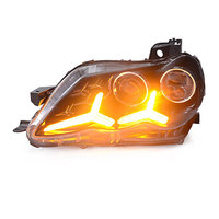 Pour Toyota Mark X Reiz 2005-2009, ensemble de phares LED complets de rechange avec lentille de projecteur et feux de jour DRL, installation Plug and Play, paire