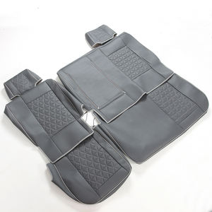 Housse de siège de voiture personnalisée GANE3D adaptée à la Ford F350, en cuir respirant et résistant à l'usure, <span class=keywords><strong>gris</strong></span> foncé - Product Image 2