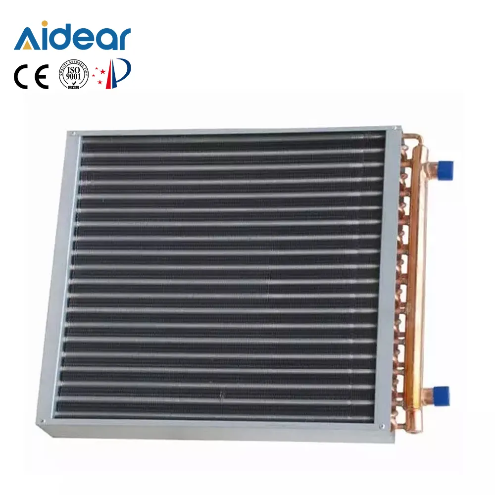 Aidear refrigeration components Condenser Coil Copper Tube Fin Condenser Refrigeration Heat Exchange Equipment