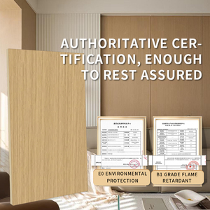 Gỗ Veneer Bảng trang trí UV tấm Tường có độ bóng cao UV Hội Đồng Quản trị Vòng thớt - Product Image 5