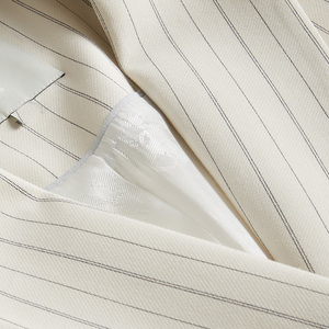 Nuovo Design personalizzato <span class=keywords><strong>donna</strong></span> manica lunga profondo scollo <span class=keywords><strong>a</strong></span> V <span class=keywords><strong>righe</strong></span> doppio petto abito formale <span class=keywords><strong>Blazer</strong></span> per ufficio - Product Image 6