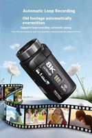 Kamera Video 8K Layar Sentuh LCD 3 Inci Perekam Ultra HD WIFI Camcorder Portabel Zoom Digital 18X