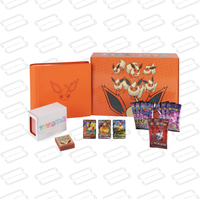 Vente en gros de 3 types de cartes à collectionner holographiques sur le thème des éléments, boîte de collection avancée, carton scellé d'origine, fournitures pour les amateurs de cartes