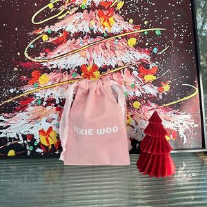 Factory Price Small <b>Drawstring</b> Jewelry <b>Pouch</b> Customized Cotton Fabric Gift Packaging <b>Pouch</b> With Logos - Product Image 5