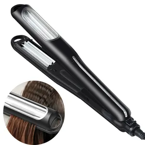 Herramienta डे केबेलो बाल उपकरण एलसीडी डिस्प्ले स्वत: घूर्णन Crimping दाढ़ी बाल स्टाइल रोलर कर्लिंग लोहे Curlers