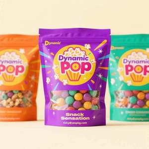 OEM Design Gummy Snack <b>Mylar</b> <b>Bags</b> 1g-14g Reusable Zipper Top Stand up Pouch Food Safe Plastic Packaging - Product Image 2