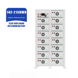Batería de Litio Solar Lifepo4 de Alta Tensión Comercial 512V-768V Apilable para Almacenamiento de Energía 143-215KWh CAN Montada en Rack 51.2V 280Ah - Product Image 1