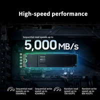 SSD Internal NVMe M.2 1TB 990 Evo PCIe 4.0 X4 Gen 5.0 X2 dengan Casing Metal untuk Laptop