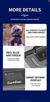 Casque de moto BT8+ pour interphone, 6 motards, interphone de groupe 1800M, étanche IP67, écran LED