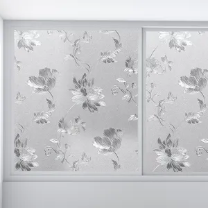 Mainly Stickers Vendor Luxury `silver 3D Window Pet Film Sticker Custom For Window/home Decoration