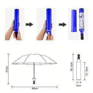 Promotion : Meilleur parapluie pliant imperméable et coupe-vent, coloré, imprimé sur mesure, design économique, fabriqué par le fabricant - Product Image 4
