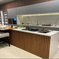 Panel de Pared de PVC Moderno, Tamaño Personalizado, Renovación del Hogar, División de Oficina, Decoración Interior de Restaurante, Pared de Baño, Fácil de Limpiar