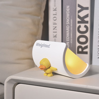 Lampe de table LED portable, rechargeable, à intensité variable, design créatif, en forme de canard lesté, personnalisable, pour chambre et bureau d'étude