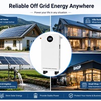 Stock UE Système de stockage d'énergie solaire hybride mural 16,07 kWh pour maison, batterie LiFePO4 51,2 V, communication CAN, sortie 10-20 kW