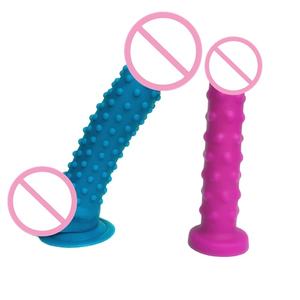 Dildo de Silicona con Puntos de Succión, Precio de Fábrica, Venta al por Mayor para Mujeres, Dildos para Mujeres, Masturbador Vaginal, Juguetes Sexuales para Adultos - Product Image 5