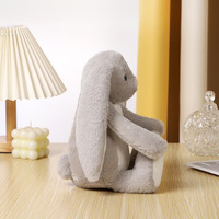 Songshan Jouets Personnalisé Lapin En Peluche Animal Jouet 30cm Doux Lapins De Pâques Poupées Sublimation logo En Peluche Lapin Longues Oreilles Enfants Cadeaux