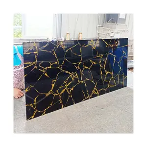 High quality natural Obsidian slab for build decoration countertop wall