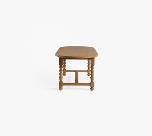 Tavolo da Pranzo Allungabile in Legno di Quercia Massiccio, Design Moderno e Lussuoso per <span class=keywords><strong>Cucina</strong></span> e Arredamento Casa - Product Image 4