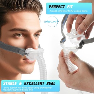 Coussinets de remplacement en silicone pour masque nasal Capa-mask, adaptés au P10, fournitures pour coussinets sous le <span class=keywords><strong>nez</strong></span> en gros - Product Image 6
