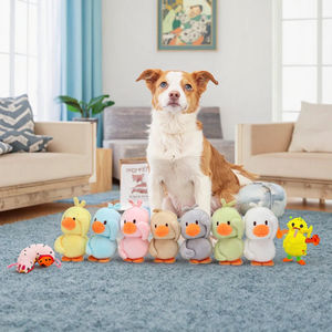 Üretici en popüler bebek ördek dolması küçük sarı peluş <span class=keywords><strong>Pet</strong></span> oyuncaklar ördek doğum günü köpek çiğnemek gıcırtılı oyuncaklar evcil hayvanlar için en iyi hediye - Product Image 1