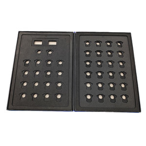 Bán buôn tùy chỉnh màu xanh cuốn sách hình hộp với logo + EVA khay bên trong thân thiện với môi trường tái chế các tông hộp màu - Product Image 6