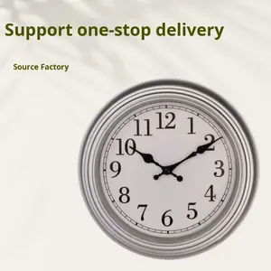 Кварцевые круглые бесшумные настенные часы с арабскими цифрами, легкие и роскошные, для гостиной и спальни, декоративные часы - Product Image 3