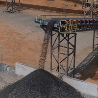 Vente en Afrique du Sud de convoyeurs à bande mobiles pour l'exploitation minière du charbon, de type EP100 et EP500, pour le ciment et le sable