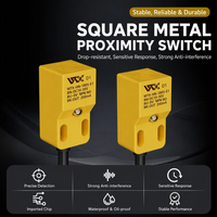 Sensor Proximity Switch WTX Tipe Pendek Persegi untuk Ruang Instalasi Sempit pada Penggunaan Mesin Kontrol Pintu dan Lift Otomatis