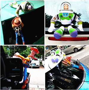 Peluche HY Toy Story Sheriff Woody Buzz Lightyear, grande taille, avec capuche, Buzz Woody - Product Image 4