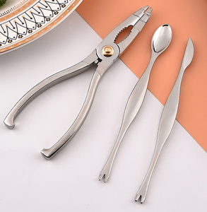เครื่องมือหนีบเข็มกินอาหาร,ชุดซิงก์อัลลอย8ชิ้นสำหรับใช้ในบ้านเครื่องมืออาหารทะเลปี DFT0319 - Product Image 6