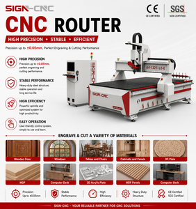 Router CNC Economico con Controllo Syntec, Motore Singolo da 9KW ad Alta Efficienza, Cambio Utensile Automatico, Macchina per Incisione su Legno per <span class=keywords><strong>Produzione</strong></span> di Massa - Product Image 1