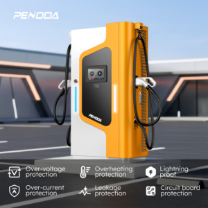 สถานีชาร์จรถยนต์ไฟฟ้าแบบติดตั้งบนพื้น ขนาด 60kw-80kw CCS2 รองรับ OCPP รุ่นใหม่ สำหรับการชาร์จเร็ว - Product Image 1