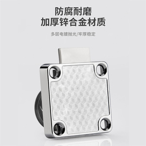 Furniture <b>Lock</b> Zinc Alloy Brass Key 21 24 Mm Drawer <b>Cabinet</b> Door Minimalist Design Unlocks Smoothly - Product Image 3