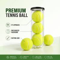 Ballons de tennis jaunes de production experte, personnalisation du logo sur mesure, ODM, ballons de tennis en caoutchouc haute élasticité pour les matchs de compétition
