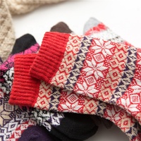 Chaussettes personnalisées de qualité supérieure en laine d'alpaga pour femmes, chaussettes en laine mérinos pour hommes, chaussettes en laine